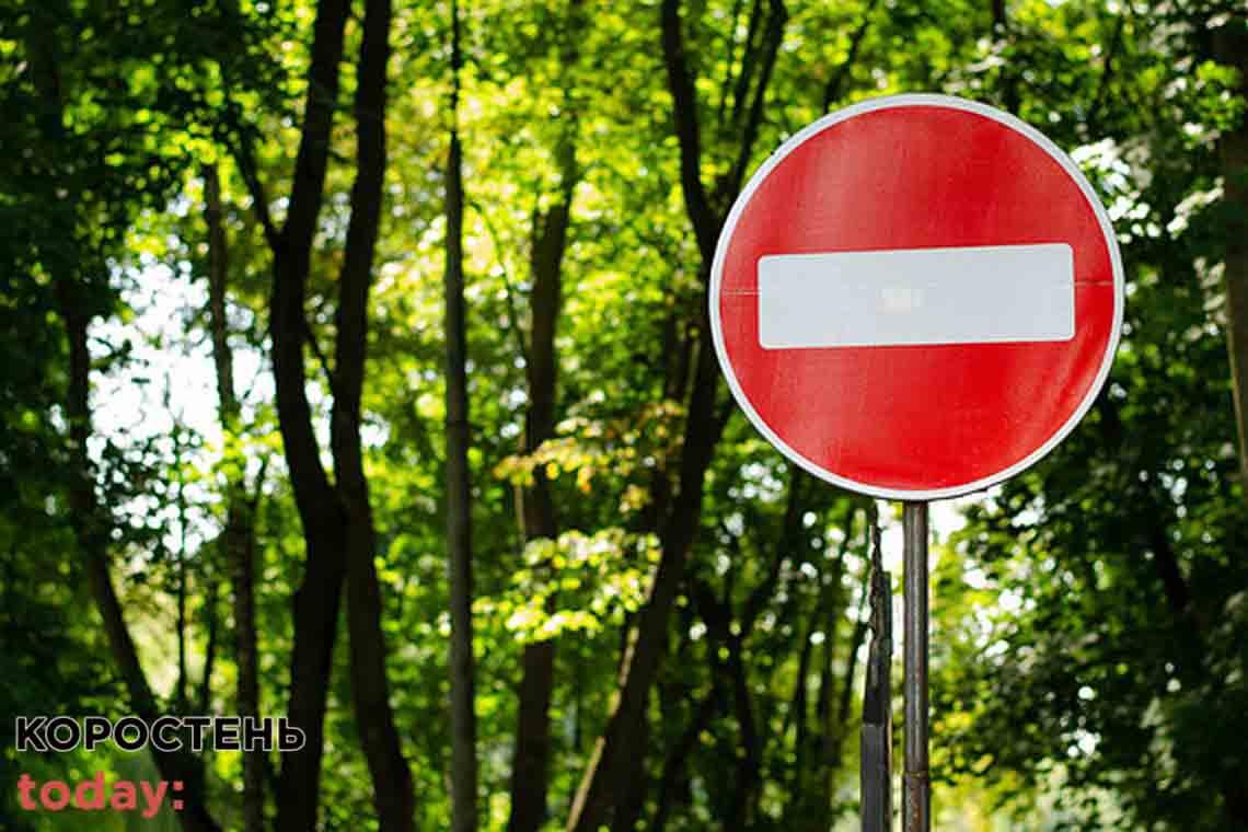 На Житомирщині громадянам заборонили відвідування лісу, а також користуватися відеореєстраторами та знімати інфраструктурні об’єкти