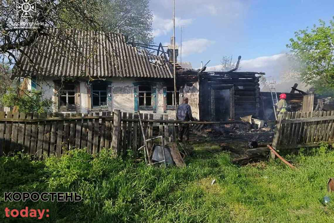 У селі Лугинської громади під час гасіння пожежі рятувальники виявили тіло чоловіка за столом