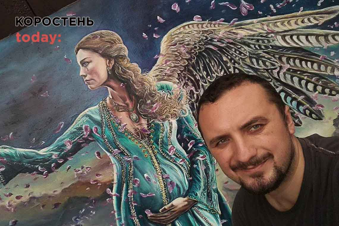 Художник з селища Коростенського району вшосте презентує виставку "Незламна"