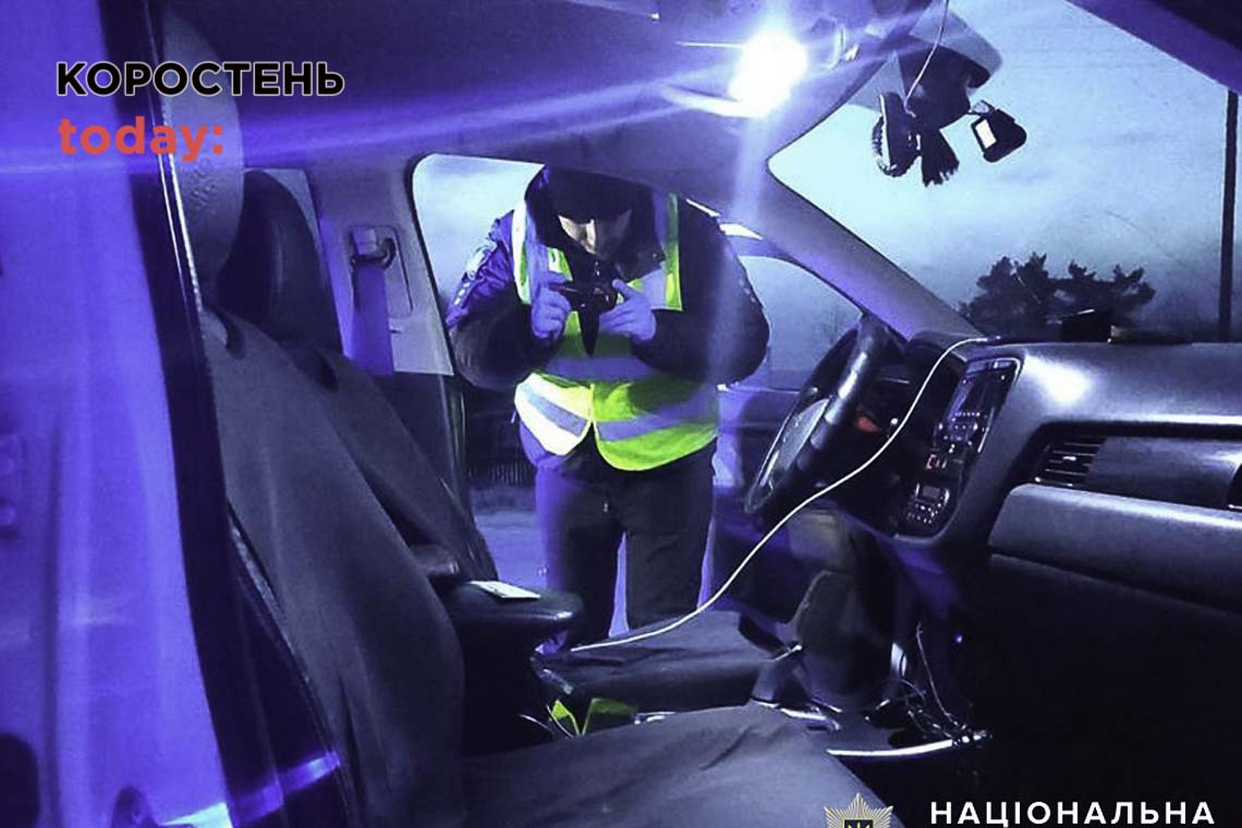 У Малині патрульні зупинили Ford за порушення ПДР: водій намагався відкупитися від поліцейських