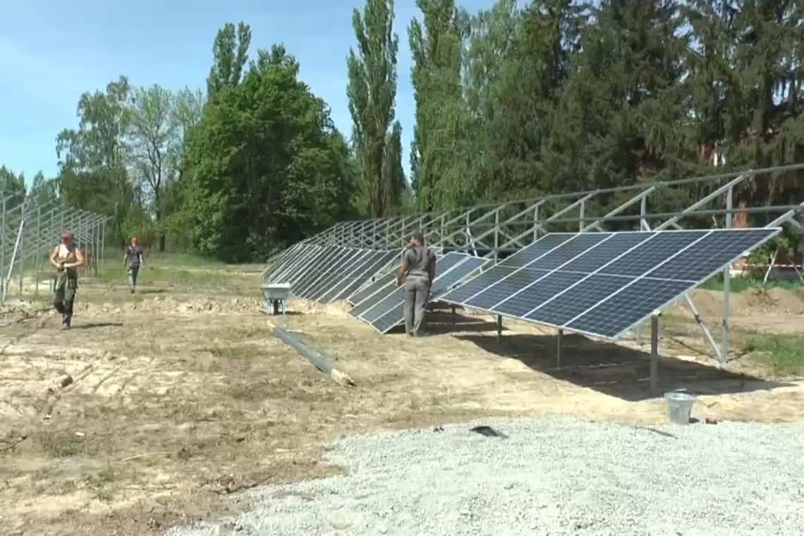 Коростенський водоканал встановлює сонячну електростанцію